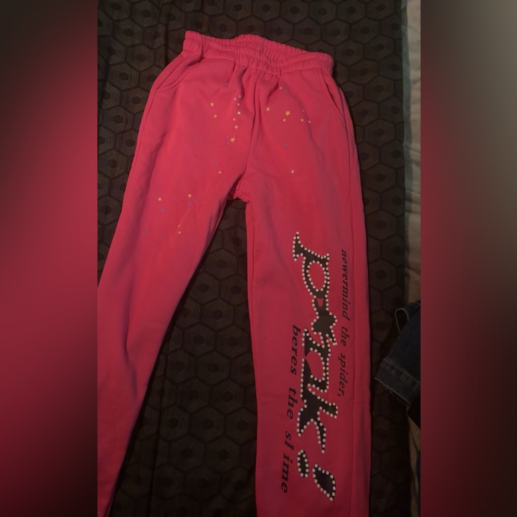 Pink Spider Sweats Brand New